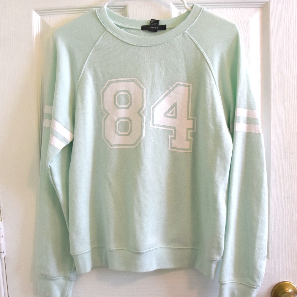 Forever 21 light green mint sweatshirt S